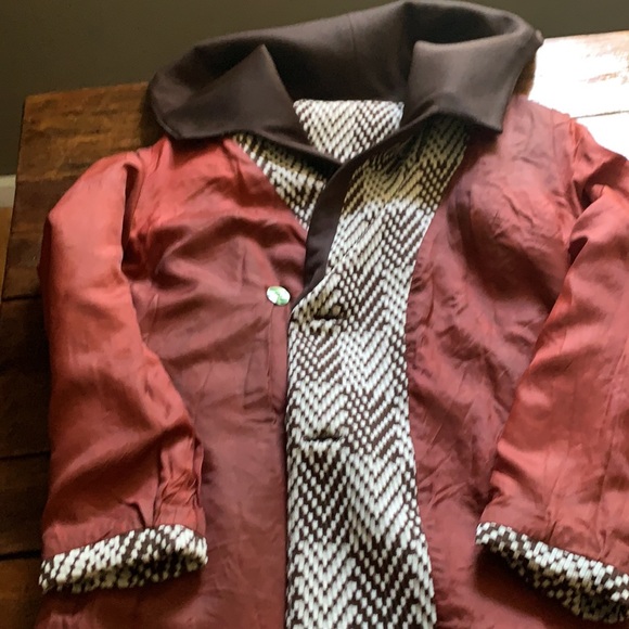 Gorgeous 60’s 70’s RARE vintage long checkered coat - Picture 11 of 15